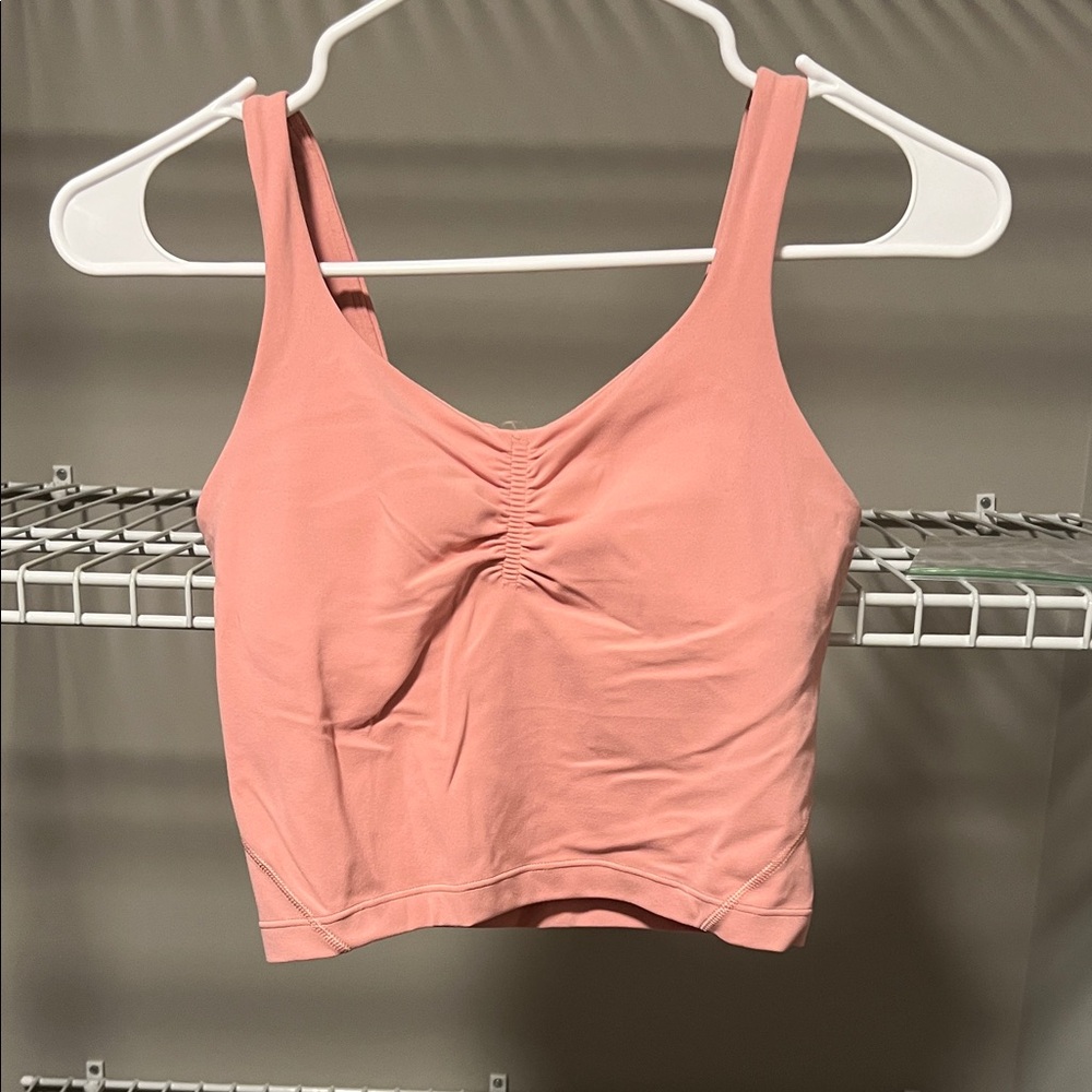 NWOT 🍋 Lululemon Coral Ruched Align Top - Size 0
